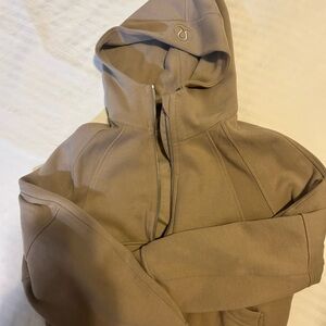 lululemon athletica scuba Tan full zip up